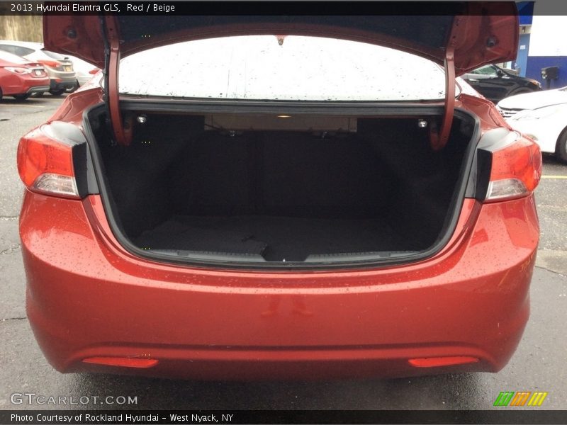 Red / Beige 2013 Hyundai Elantra GLS