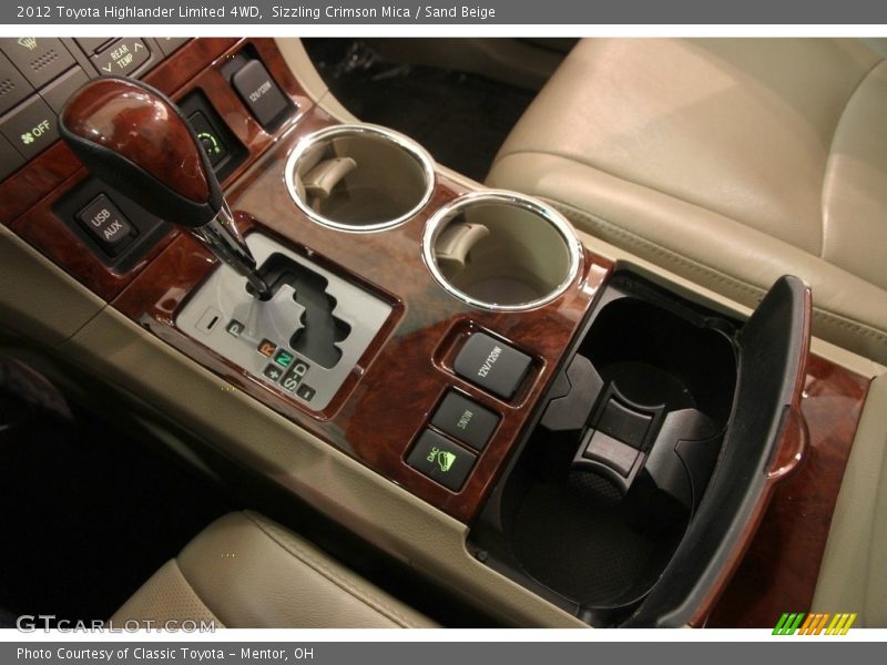 Sizzling Crimson Mica / Sand Beige 2012 Toyota Highlander Limited 4WD