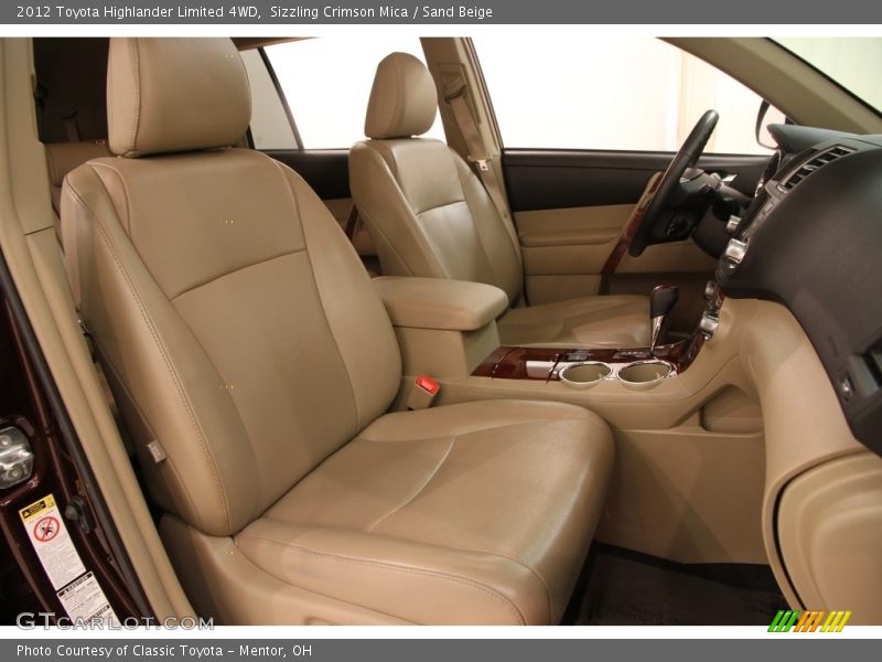 Sizzling Crimson Mica / Sand Beige 2012 Toyota Highlander Limited 4WD