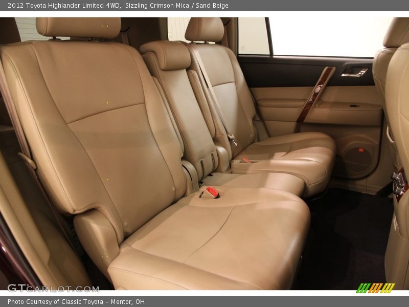 Sizzling Crimson Mica / Sand Beige 2012 Toyota Highlander Limited 4WD
