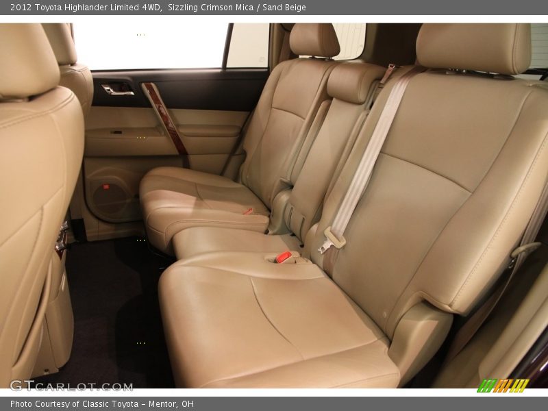 Sizzling Crimson Mica / Sand Beige 2012 Toyota Highlander Limited 4WD