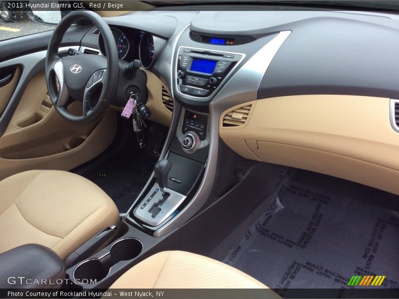 Red / Beige 2013 Hyundai Elantra GLS