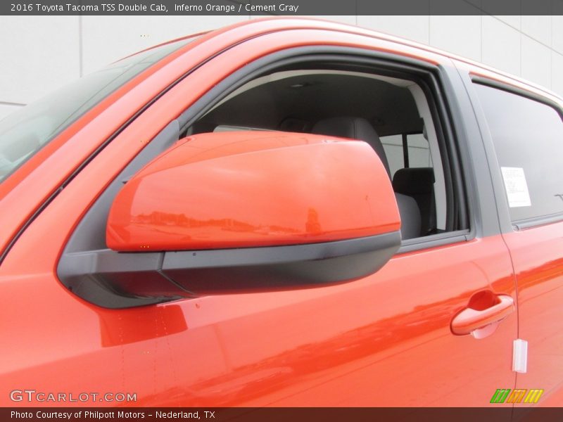 Inferno Orange / Cement Gray 2016 Toyota Tacoma TSS Double Cab