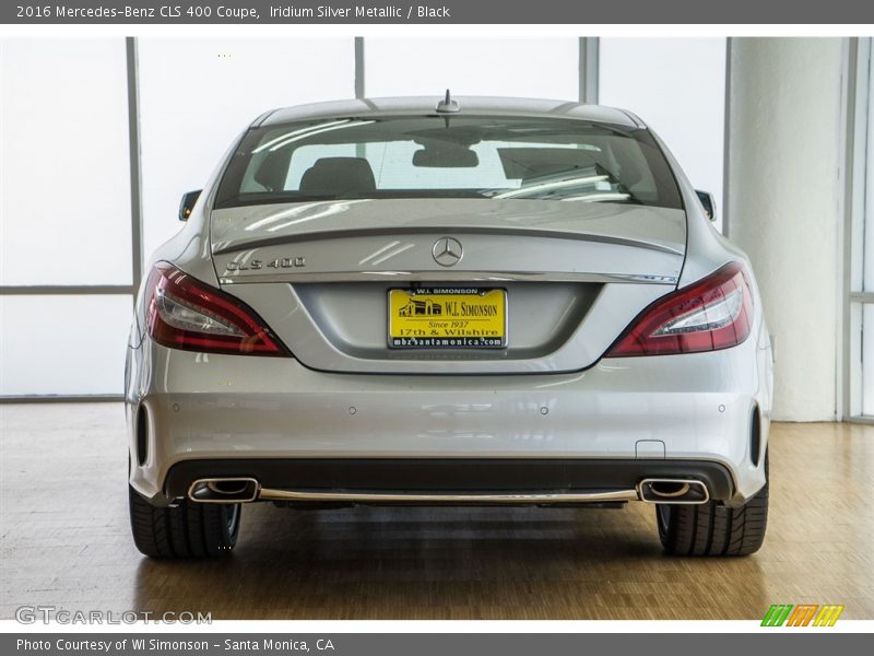 Iridium Silver Metallic / Black 2016 Mercedes-Benz CLS 400 Coupe