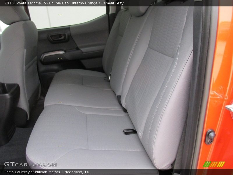 Inferno Orange / Cement Gray 2016 Toyota Tacoma TSS Double Cab