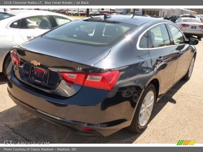 Blue Velvet Metallic / Jet Black 2016 Chevrolet Malibu LT