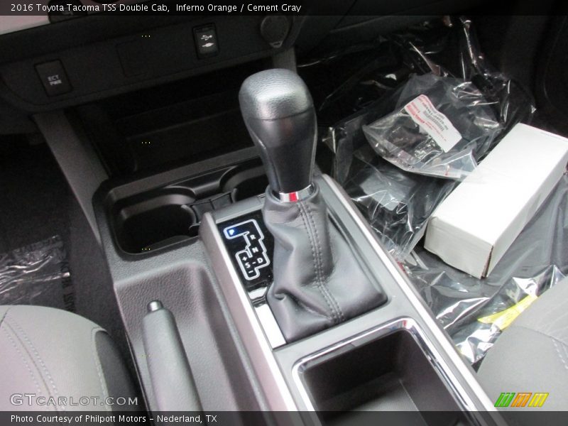 Inferno Orange / Cement Gray 2016 Toyota Tacoma TSS Double Cab