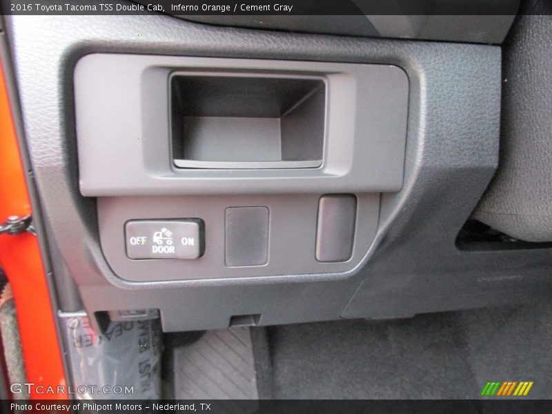 Inferno Orange / Cement Gray 2016 Toyota Tacoma TSS Double Cab