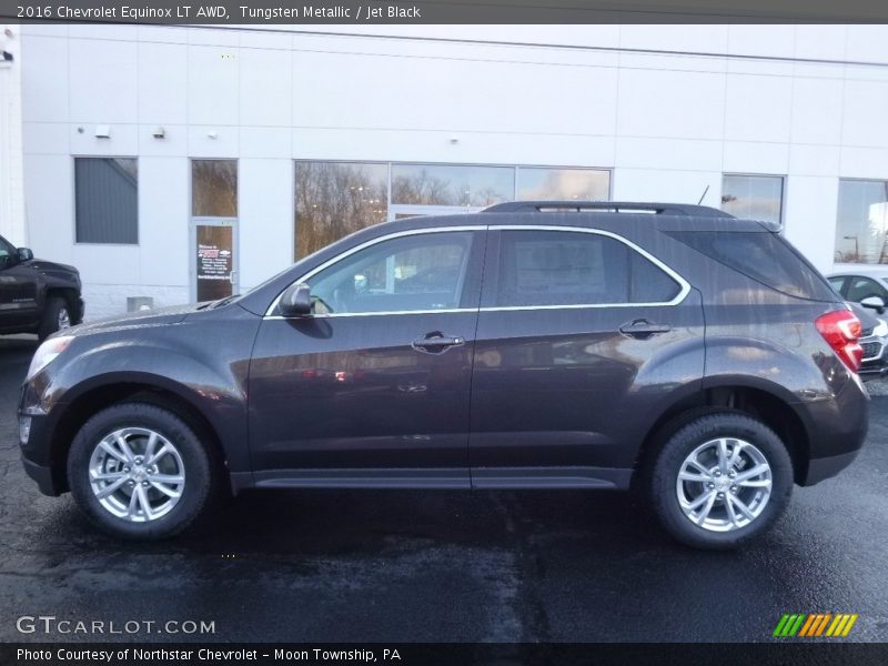 Tungsten Metallic / Jet Black 2016 Chevrolet Equinox LT AWD