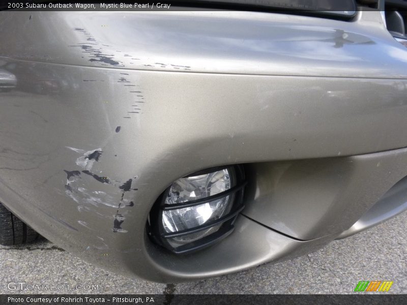 Mystic Blue Pearl / Gray 2003 Subaru Outback Wagon