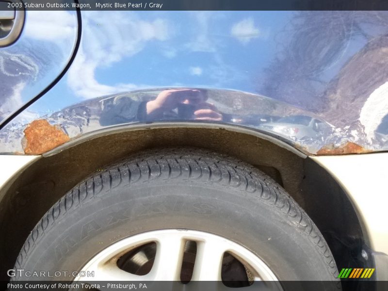 Mystic Blue Pearl / Gray 2003 Subaru Outback Wagon