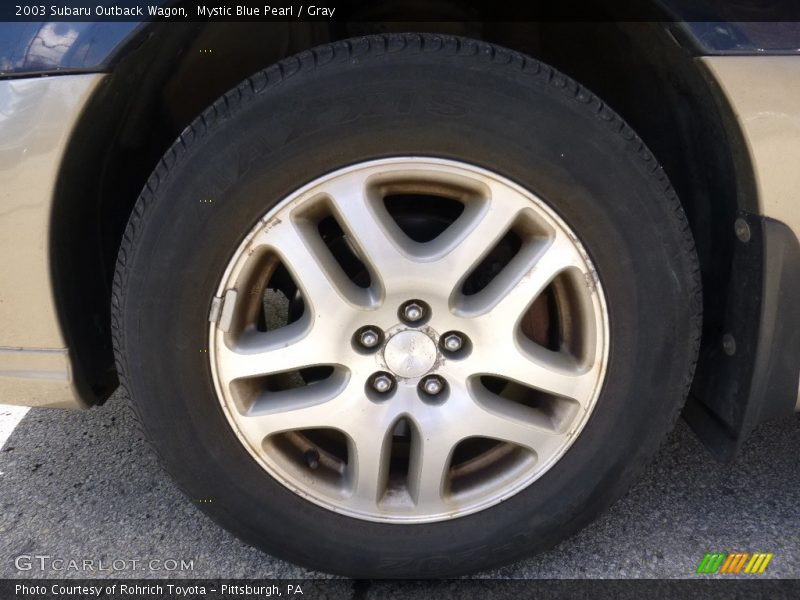 Mystic Blue Pearl / Gray 2003 Subaru Outback Wagon
