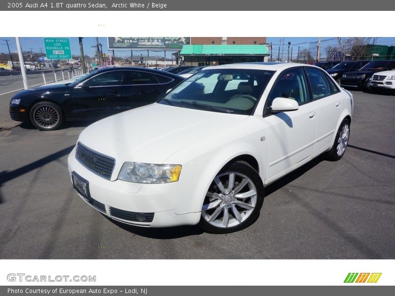 Arctic White / Beige 2005 Audi A4 1.8T quattro Sedan