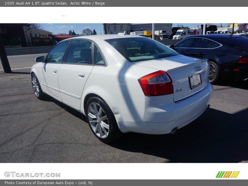 Arctic White / Beige 2005 Audi A4 1.8T quattro Sedan