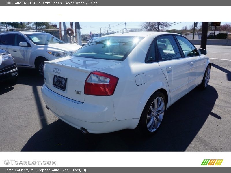 Arctic White / Beige 2005 Audi A4 1.8T quattro Sedan