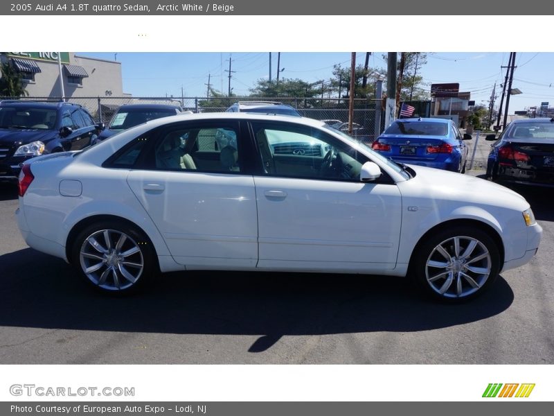 Arctic White / Beige 2005 Audi A4 1.8T quattro Sedan