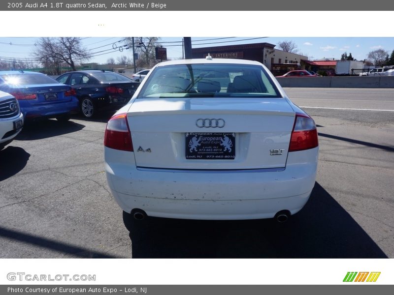 Arctic White / Beige 2005 Audi A4 1.8T quattro Sedan