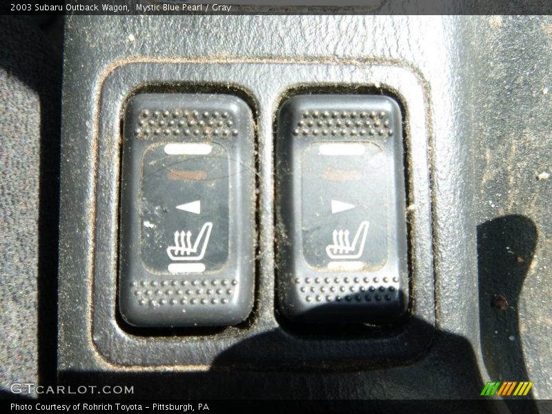 Mystic Blue Pearl / Gray 2003 Subaru Outback Wagon