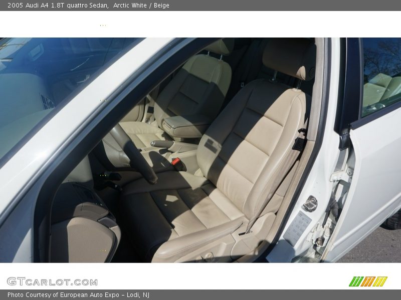 Arctic White / Beige 2005 Audi A4 1.8T quattro Sedan
