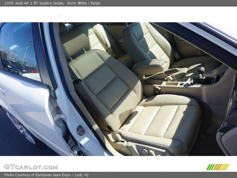 Arctic White / Beige 2005 Audi A4 1.8T quattro Sedan