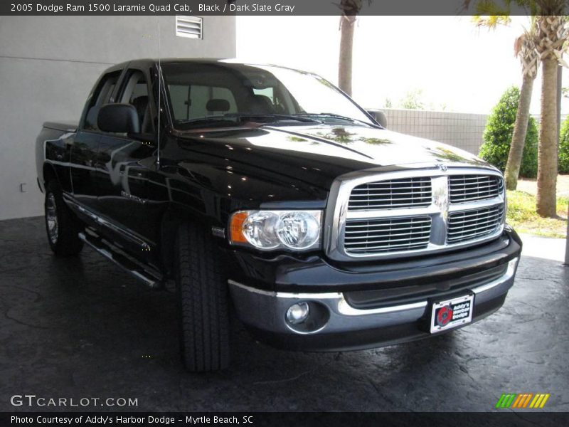 Black / Dark Slate Gray 2005 Dodge Ram 1500 Laramie Quad Cab