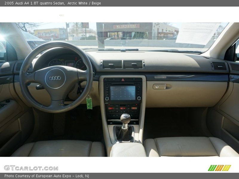 Arctic White / Beige 2005 Audi A4 1.8T quattro Sedan