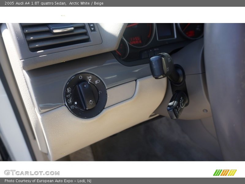 Arctic White / Beige 2005 Audi A4 1.8T quattro Sedan