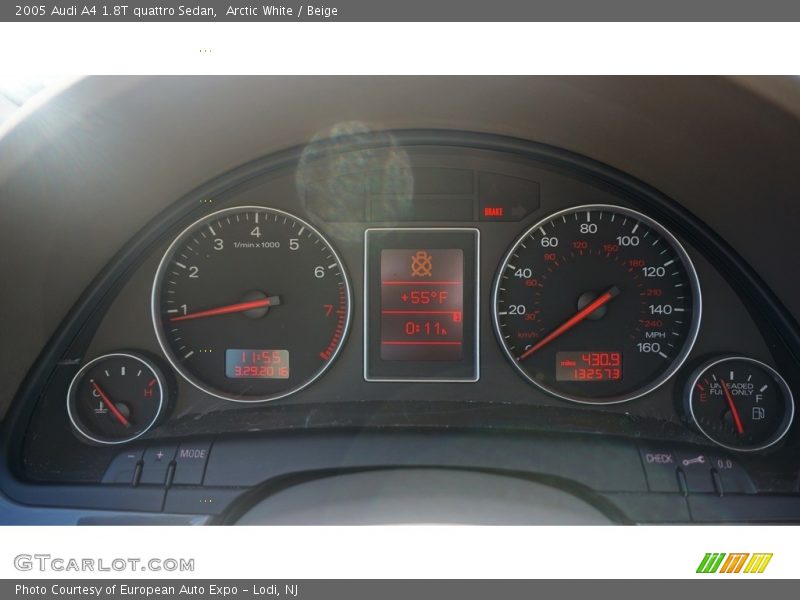 Arctic White / Beige 2005 Audi A4 1.8T quattro Sedan