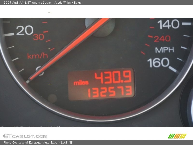 Arctic White / Beige 2005 Audi A4 1.8T quattro Sedan