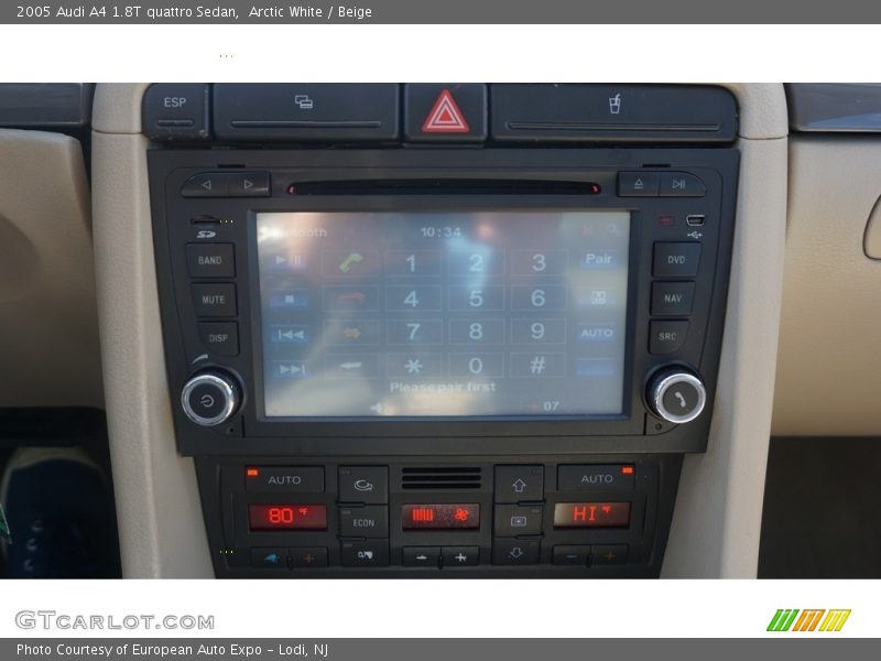 Arctic White / Beige 2005 Audi A4 1.8T quattro Sedan