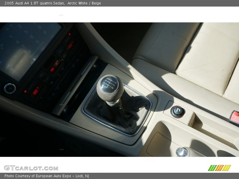 Arctic White / Beige 2005 Audi A4 1.8T quattro Sedan