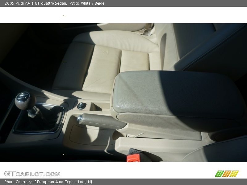 Arctic White / Beige 2005 Audi A4 1.8T quattro Sedan