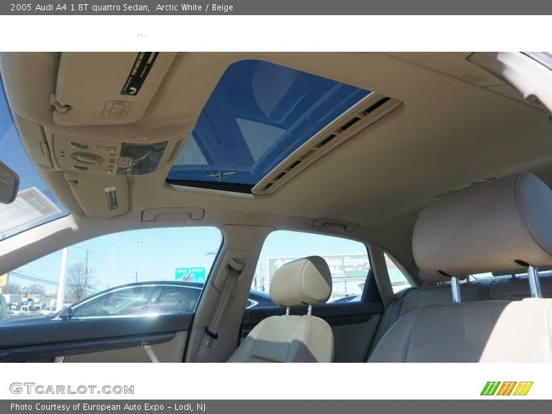 Arctic White / Beige 2005 Audi A4 1.8T quattro Sedan