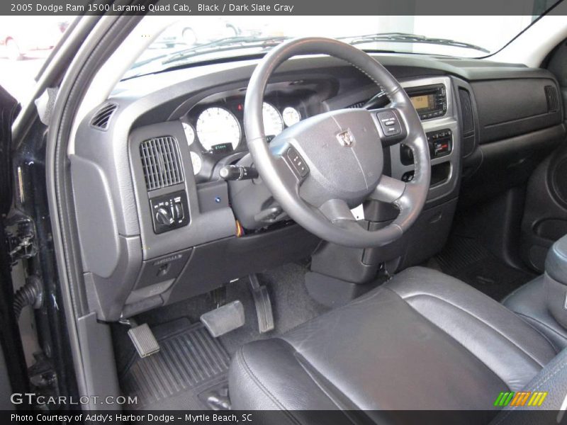 Black / Dark Slate Gray 2005 Dodge Ram 1500 Laramie Quad Cab