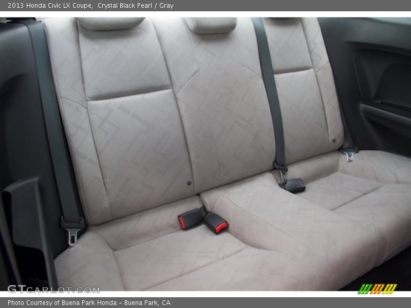 Crystal Black Pearl / Gray 2013 Honda Civic LX Coupe