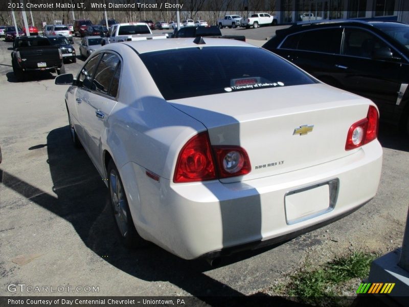 White Diamond Tricoat / Ebony 2012 Chevrolet Malibu LT