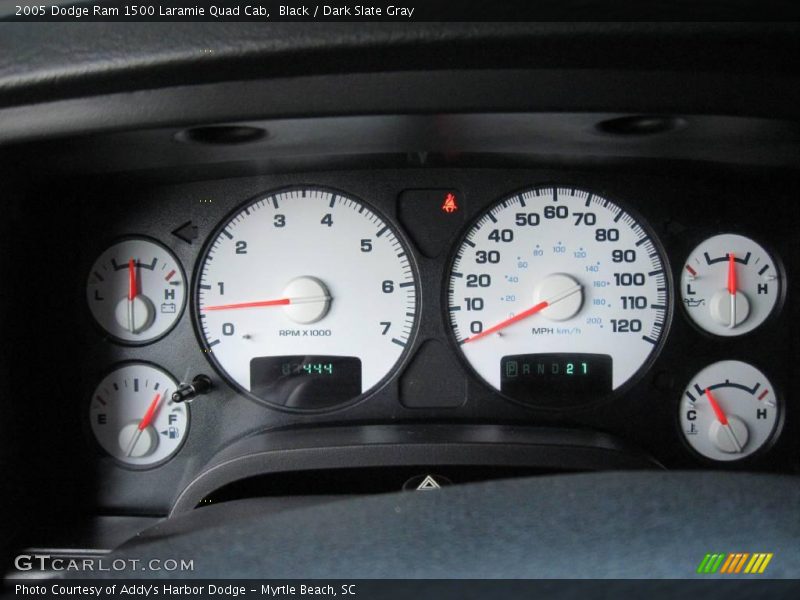 Black / Dark Slate Gray 2005 Dodge Ram 1500 Laramie Quad Cab