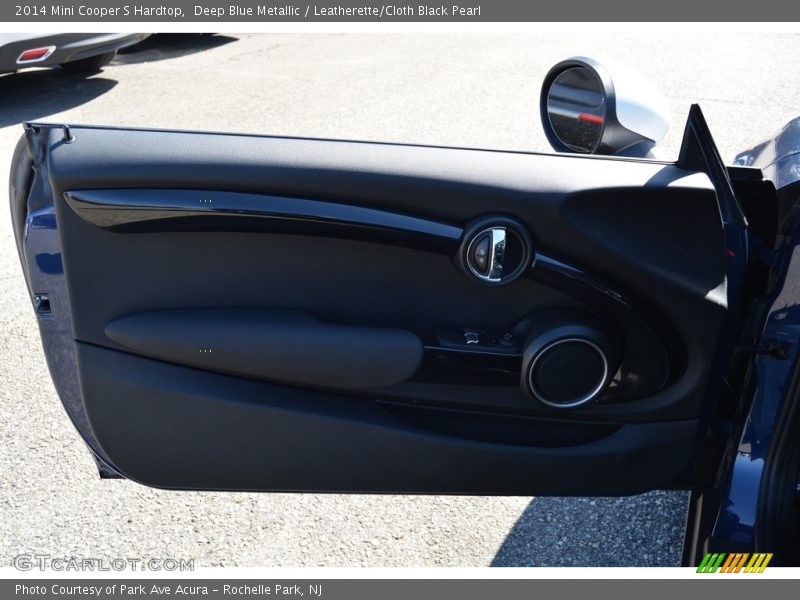 Deep Blue Metallic / Leatherette/Cloth Black Pearl 2014 Mini Cooper S Hardtop