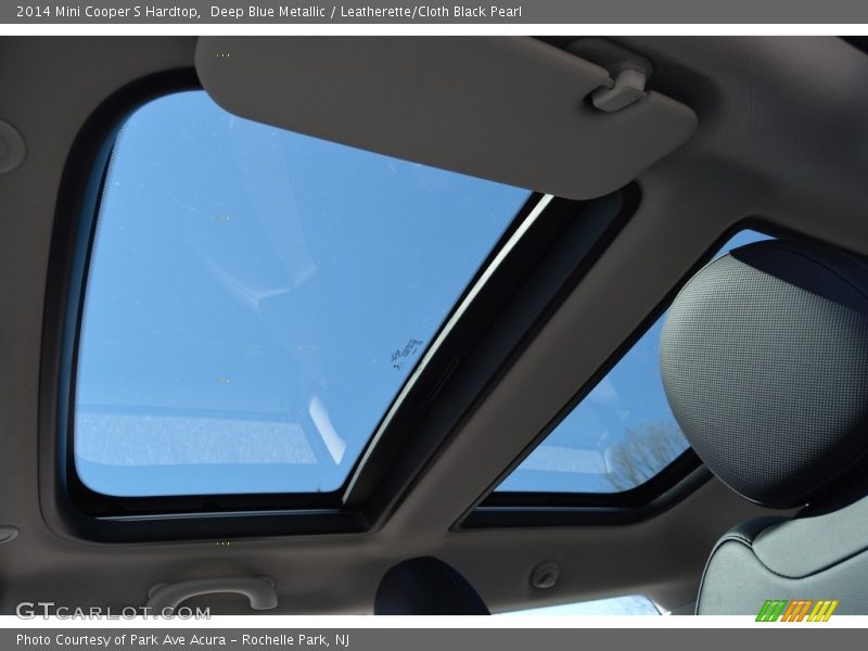 Deep Blue Metallic / Leatherette/Cloth Black Pearl 2014 Mini Cooper S Hardtop