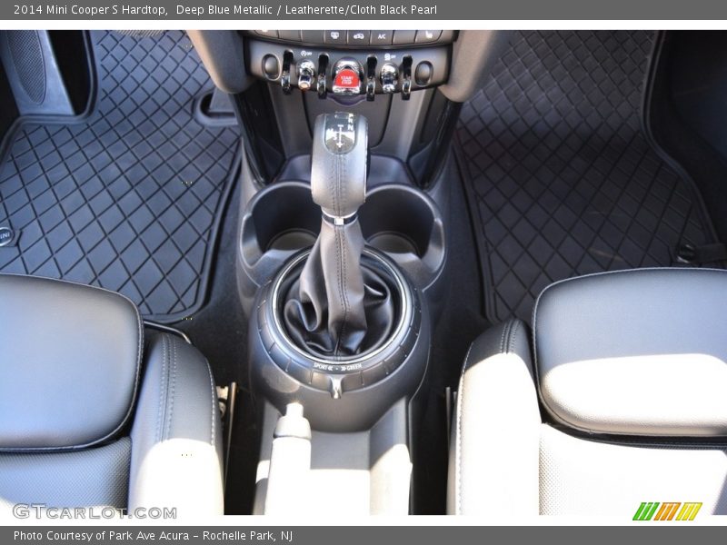 Deep Blue Metallic / Leatherette/Cloth Black Pearl 2014 Mini Cooper S Hardtop