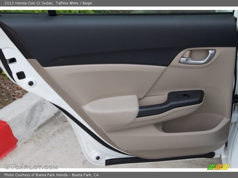 Taffeta White / Beige 2013 Honda Civic LX Sedan