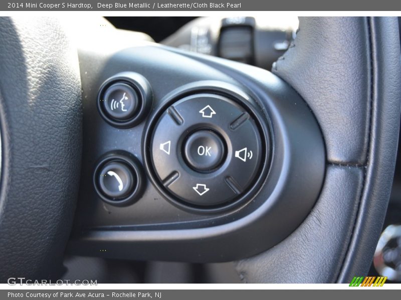 Deep Blue Metallic / Leatherette/Cloth Black Pearl 2014 Mini Cooper S Hardtop