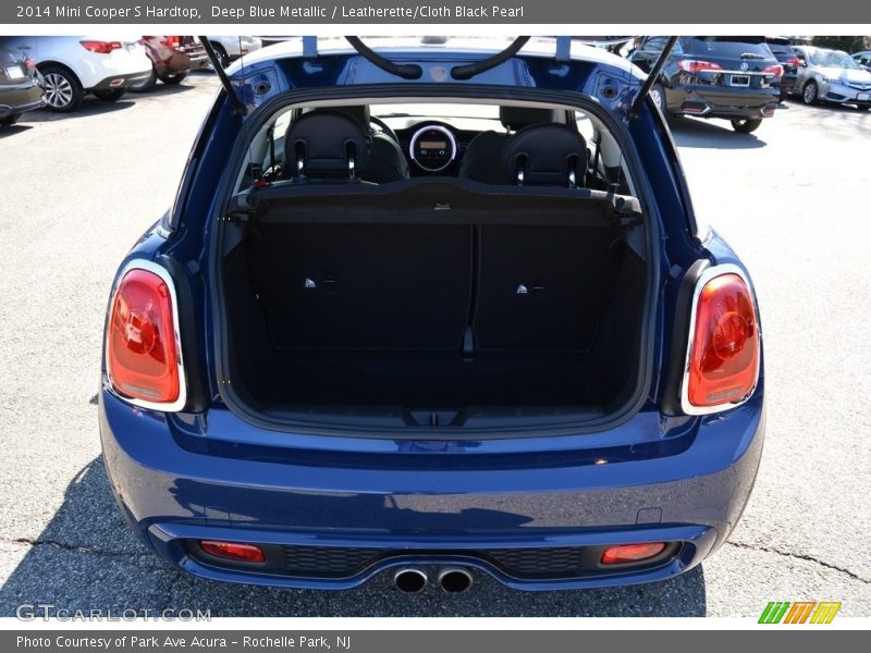 Deep Blue Metallic / Leatherette/Cloth Black Pearl 2014 Mini Cooper S Hardtop