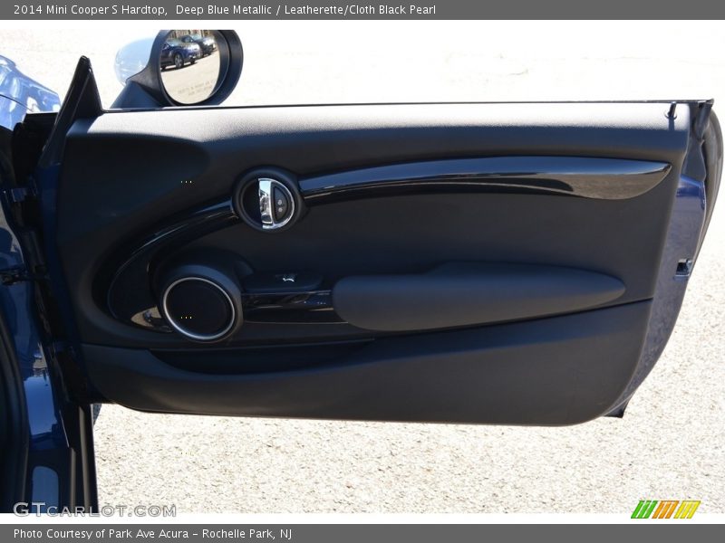 Deep Blue Metallic / Leatherette/Cloth Black Pearl 2014 Mini Cooper S Hardtop
