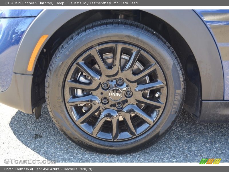 Deep Blue Metallic / Leatherette/Cloth Black Pearl 2014 Mini Cooper S Hardtop