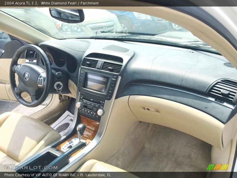 White Diamond Pearl / Parchment 2004 Acura TL 3.2