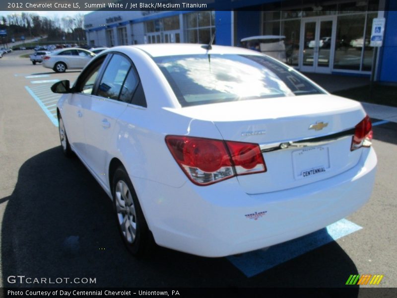 Summit White / Jet Black/Medium Titanium 2012 Chevrolet Cruze LS
