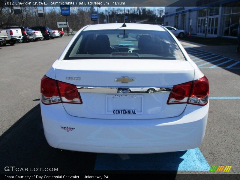 Summit White / Jet Black/Medium Titanium 2012 Chevrolet Cruze LS