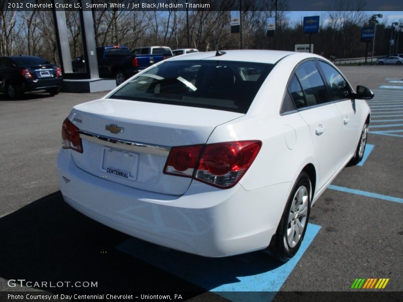 Summit White / Jet Black/Medium Titanium 2012 Chevrolet Cruze LS