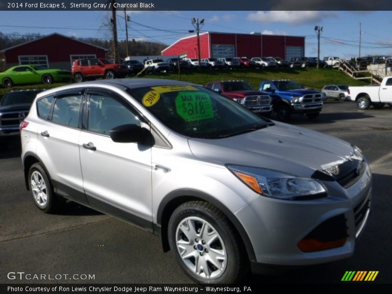 Sterling Gray / Charcoal Black 2014 Ford Escape S